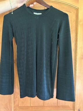 Yohji Yamamoto Black Long Sleeve Top Made in Japan Size M